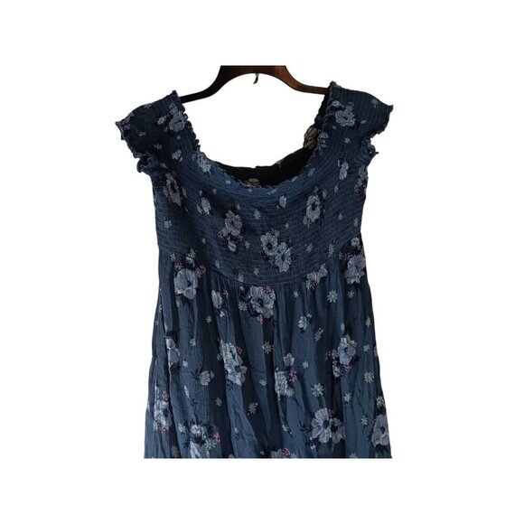 So  Women's Pullover Multicolor  Elastic Floral Maxi Dress size XLARGE - Picture 3 of 10